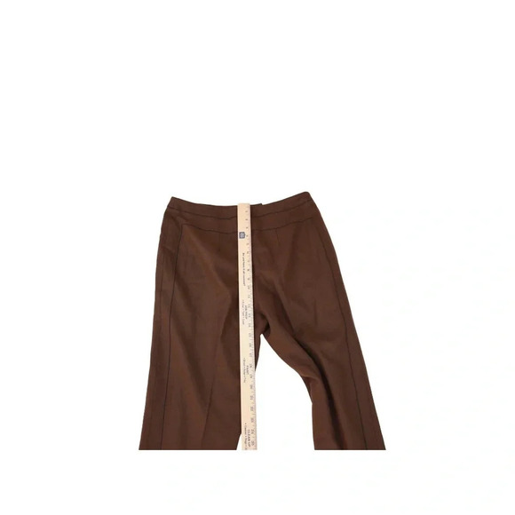 Harve Bernard || Vintage Wool Blend Monochromatic Pintuck Pants Brown Sz 14 - Picture 5 of 6